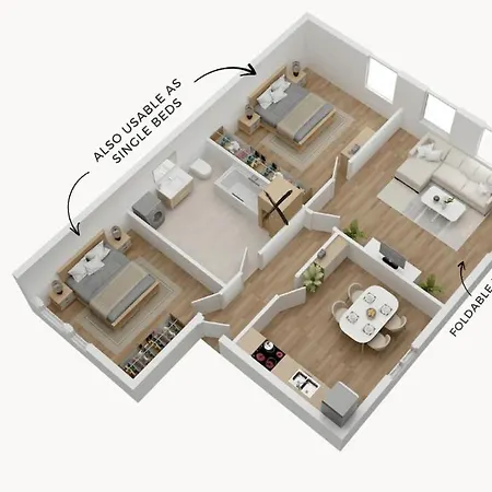 Kelnhof Patio - Riverside Ac Apartamento